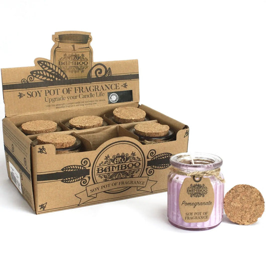 Pomegranate Soy Pot of Fragrance Candles Ninja Aromatherapy