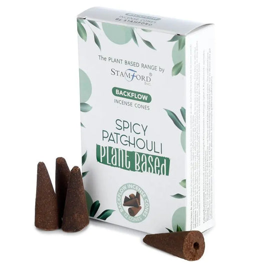 Plant Based Backflow Incense Cones - Spicy Patchouli by Ninja Aromatherapy incense cones for aromatherapy.
