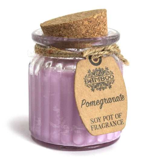 Pomegranate Soy Pot of Fragrance Candles Soy Pot of Fragrance Candle from China with essential oils soy wax candle