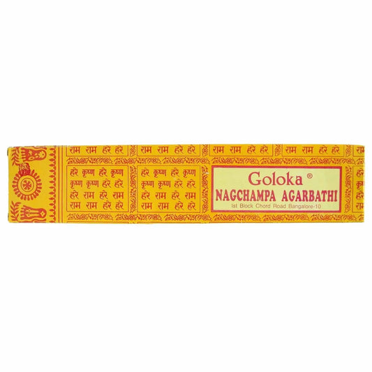 Nag Champa Goloka Nagchampa Incense Sticks 16g incense sticks for meditation and aromatherapy