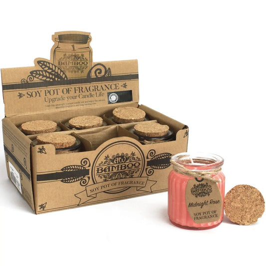 Midnight Rose Soy Pot of Fragrance Candles Ninja Aromatherapy