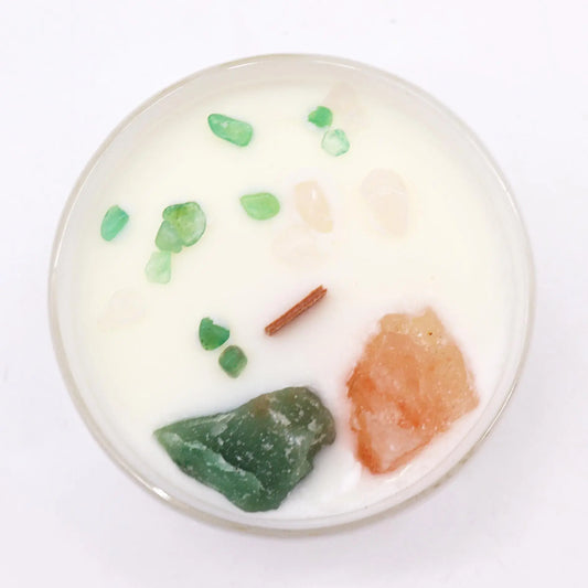 Chakra Crystal Candles - Heart Chakra Ninja Aromatherapy