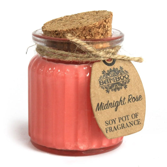 Midnight Rose Soy Pot of Fragrance Candles Soy Pot of Fragrance Candle from China with essential oils soy wax candle