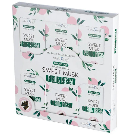 Plant Based Backflow Incense Cones - Sweet Musk Ninja Aromatherapy