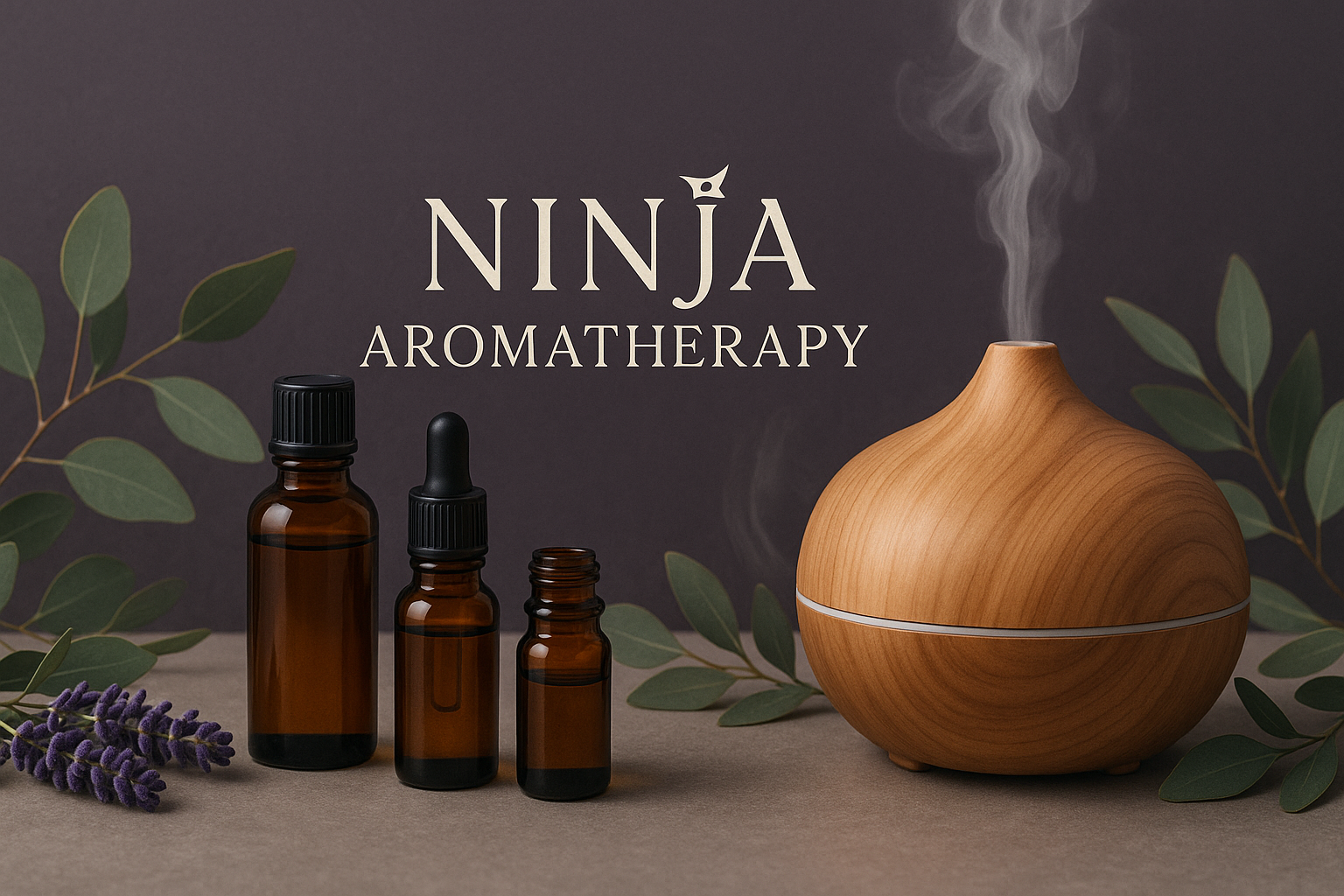 Create a banner for my website Ninjaaromatherapy.com