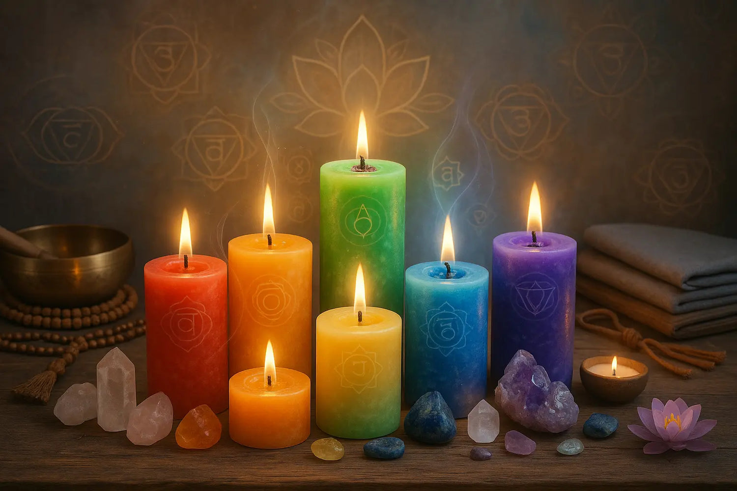 Chakra Crystal Candles - Ninja Aromatherapy
