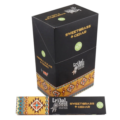 Tribal Soul Incense Sticks- Sweet Grass + Cedar - Tribal Soul Incense high quality product