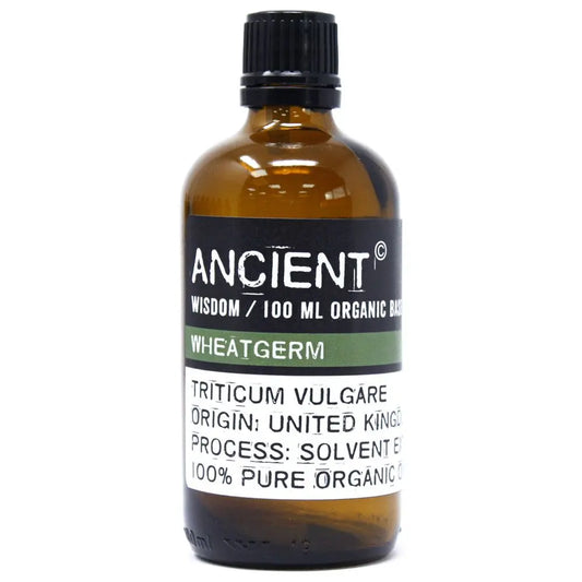 Wheatgerm carrier oil 100ml - pure natural base oil for aromatherapy, massage and skincare