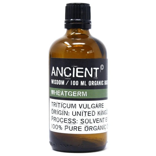 Wheatgerm carrier oil 100ml - pure natural base oil for aromatherapy, massage and skincare