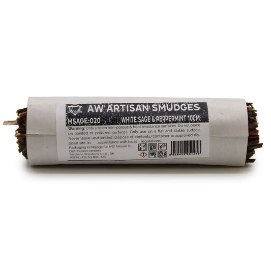 Smudge Stick - White Sage & Peppermint 10cm - Ninja Aromatherapy