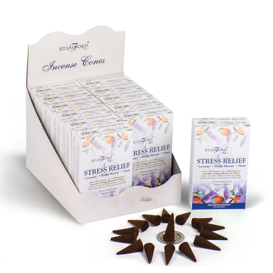 Stress Relief cones by Ninja Aromatherapy incense cones for aromatherapy.