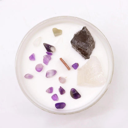 Chakra Crystal Candles - Crown Chakra Ninja Aromatherapy
