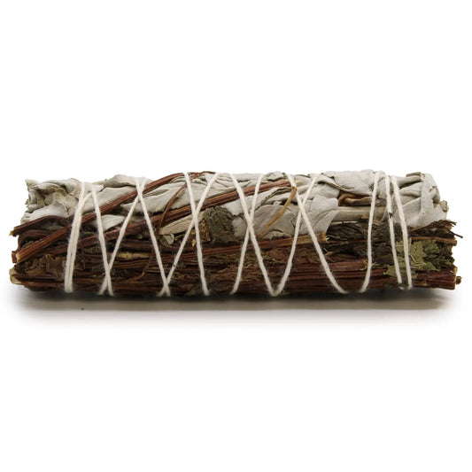 Smudge Stick - White Sage & Peppermint 10cm - Smudge Sticks - individually wrapped high quality product