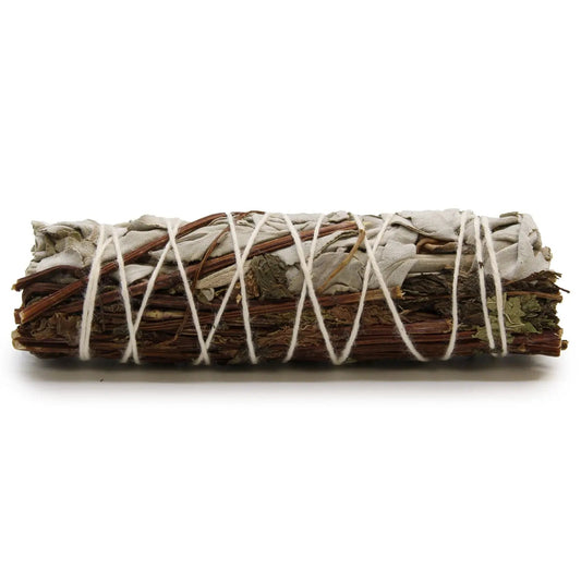 Smudge Stick - White Sage & Peppermint 10cm - Smudge Sticks - individually wrapped high quality product