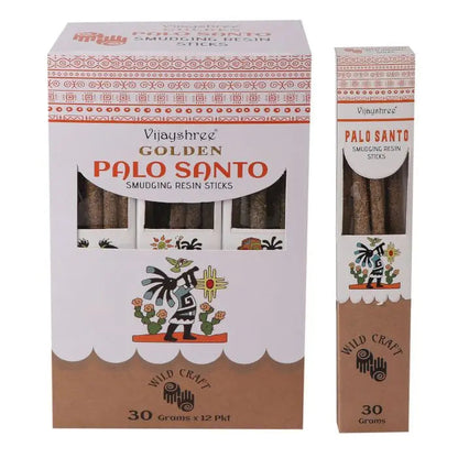 30g Golden Palo Santo Smudging Resin Sticks Ninja Aromatherapy