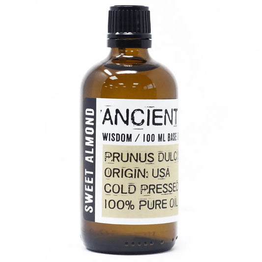 Sweet Almond  Oil carrier oil 100ml - pure natural base oil for aromatherapy, massage and skincare