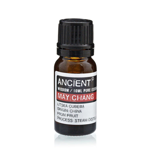 May Chang Essential Oil 10ml Amber Glass Bottle with Built-In Drop Reducer – Uplifting, Cleansing and Refreshing