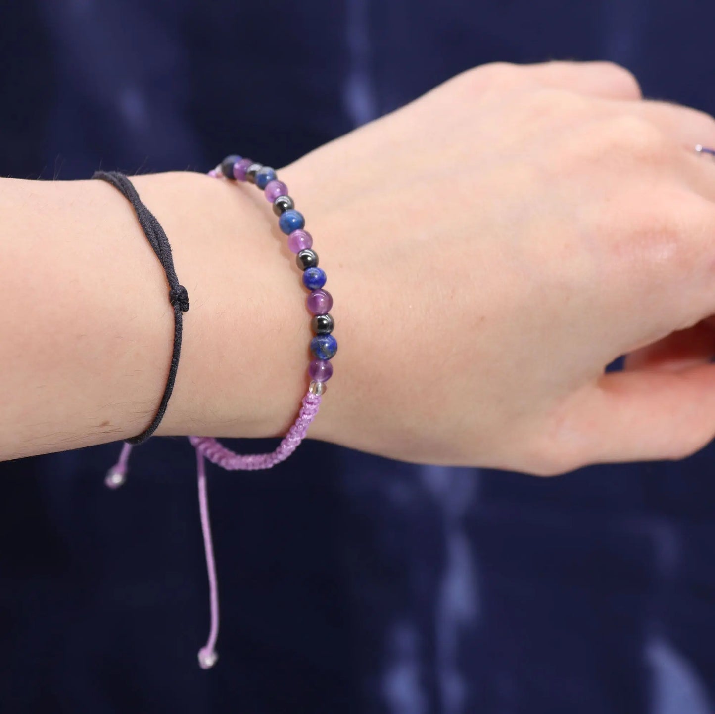 Zodiac Crystal Candle with Gemstone Bracelet - Aquarious Ninja Aromatherapy