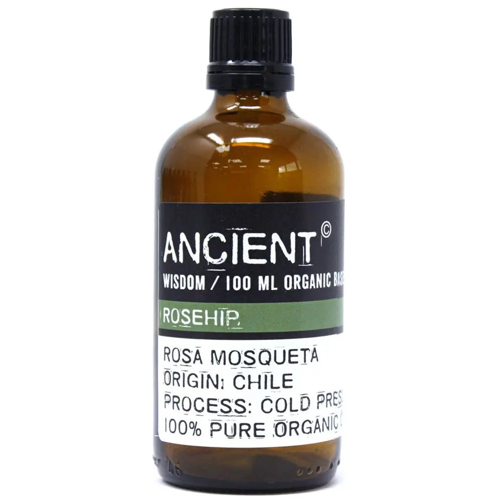 Rosehip carrier oil 100ml - pure natural base oil for aromatherapy, massage and skincare