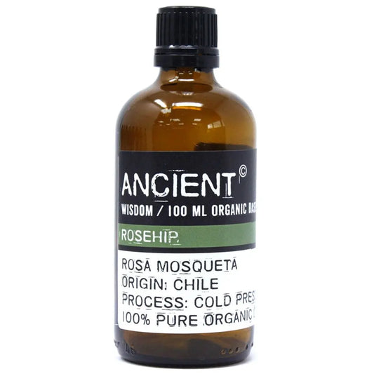 Rosehip carrier oil 100ml - pure natural base oil for aromatherapy, massage and skincare