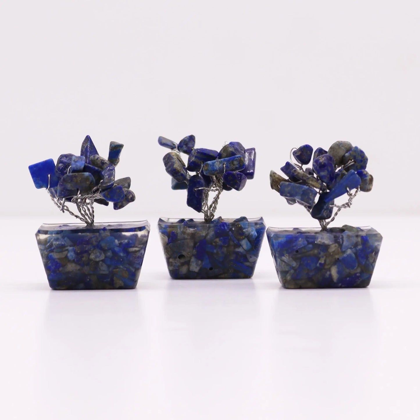 Mini Gemstone Tree On Orgonite Base - Sodalite (15 stones) Ninja Aromatherapy