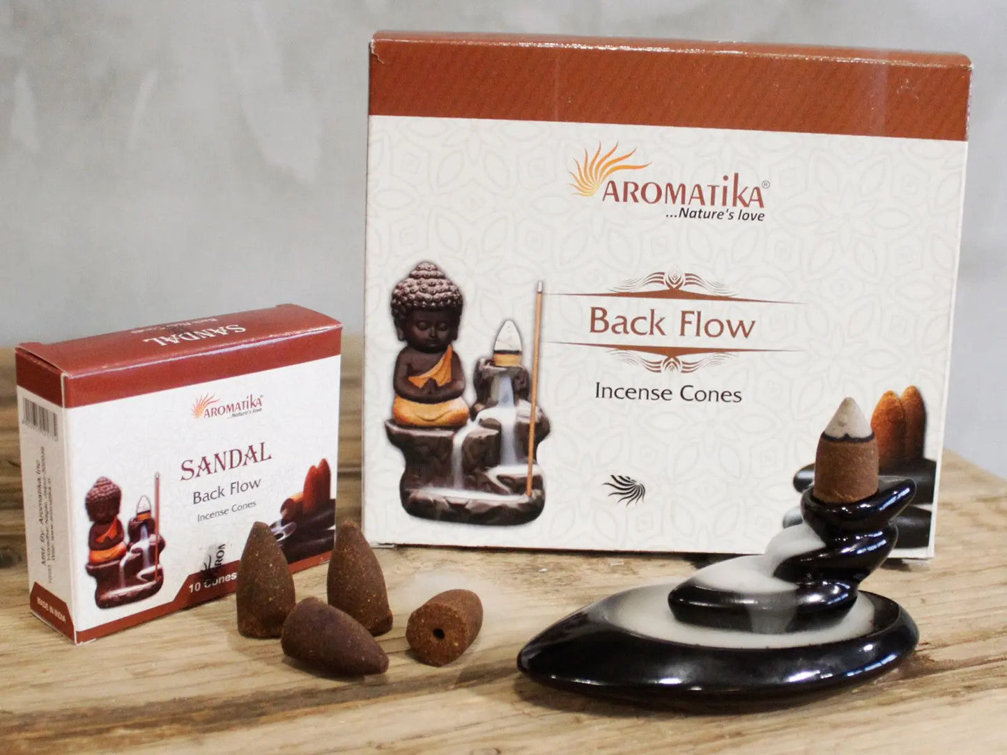Aromatica Backflow Incense Cones - Palo Santo Ninja Aromatherapy