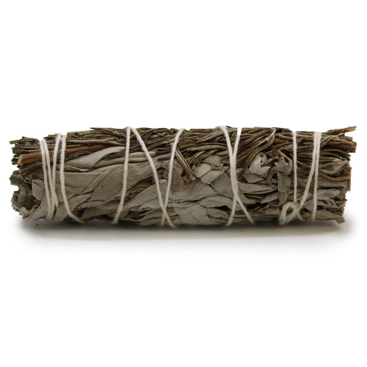 Smudge Stick - White Sage & Rosemary 10cm - Smudge Sticks - individually wrapped high quality product