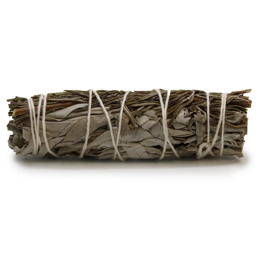 Smudge Stick - White Sage & Rosemary 10cm - Smudge Sticks - individually wrapped high quality product