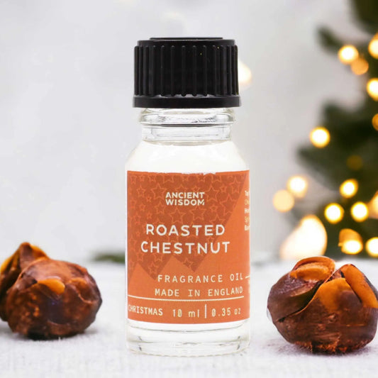 10ml Roasted Chestnut Fragrance Oil Bottle – Long Lasting Scent for Candles, Soaps & Diffusers