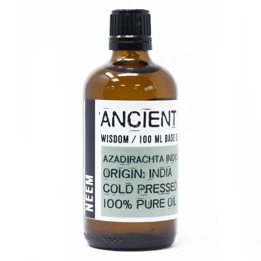 Neem Oil carrier oil 100ml - pure natural base oil for aromatherapy, massage and skincare