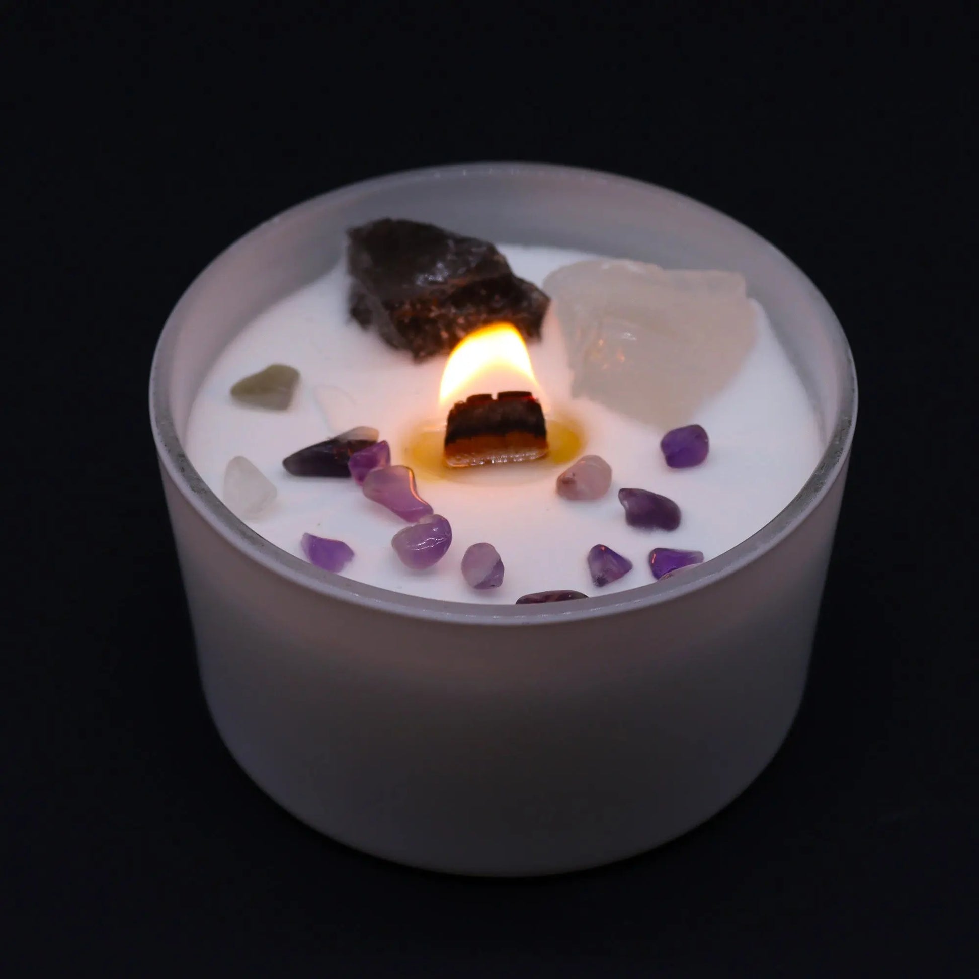 Chakra Crystal Candles - Crown Chakra Ninja Aromatherapy
