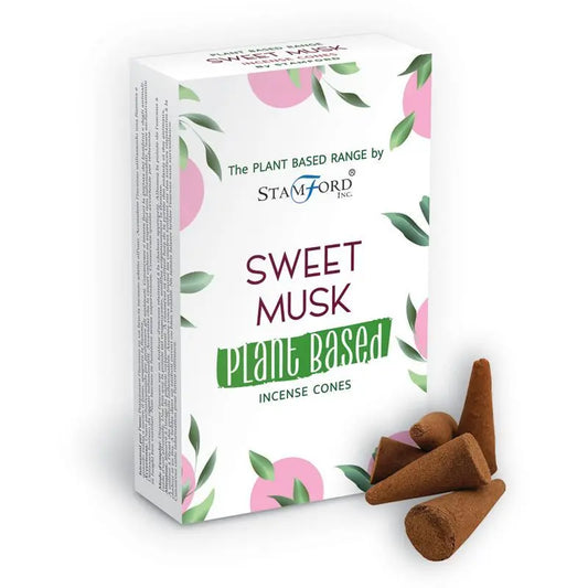 Plant Based Incense Cones - Sweet Musk by Ninja Aromatherapy incense cones for aromatherapy.