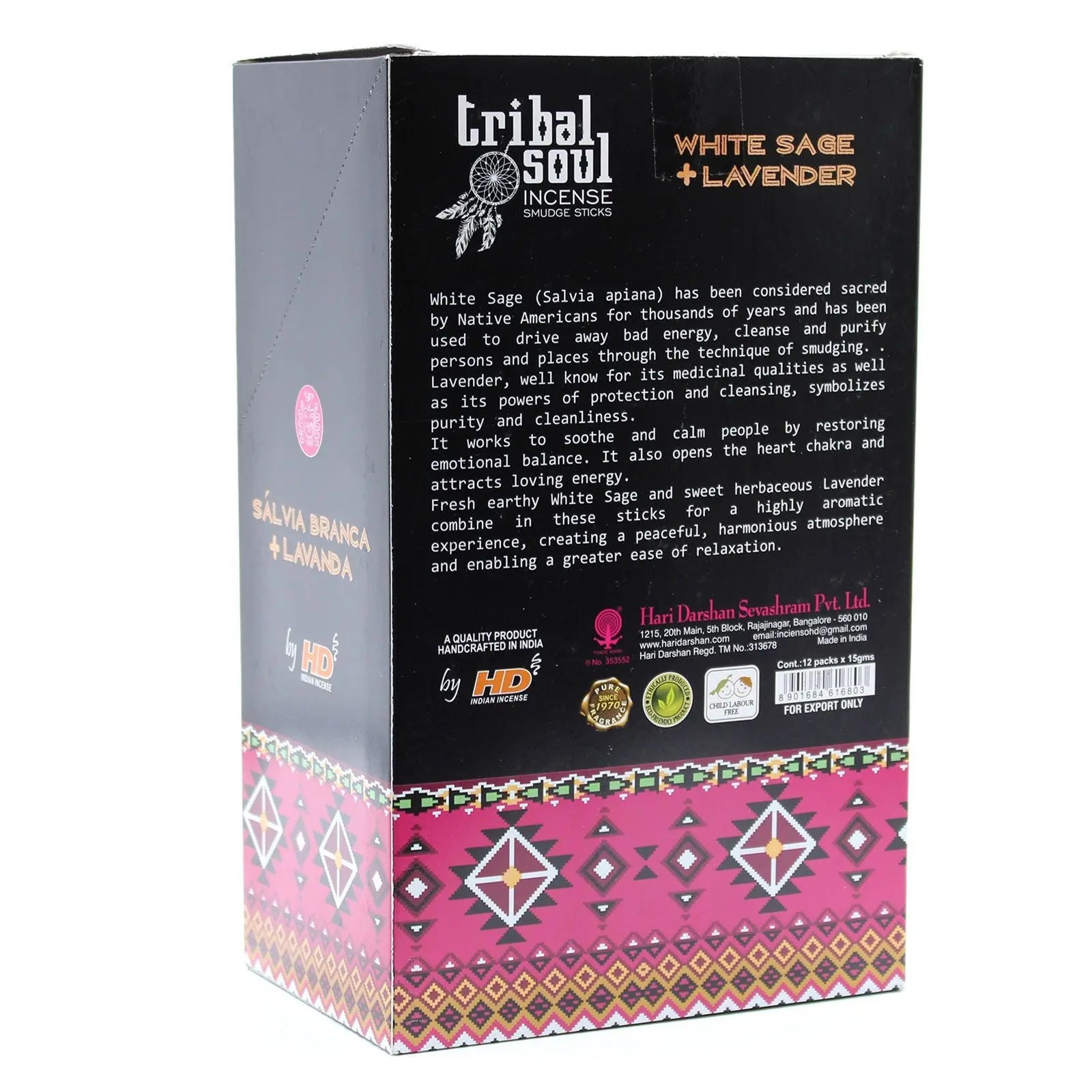 Tribal Soul Incense Sticks - White Sage + Lavender - Ninja Aromatherapy