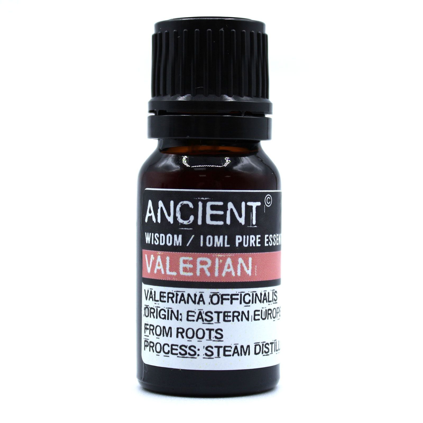 Valerian Essential Oil 10ml Amber Glass Bottle with Built-In Drop Reducer – Relaxation and Restful Sleep