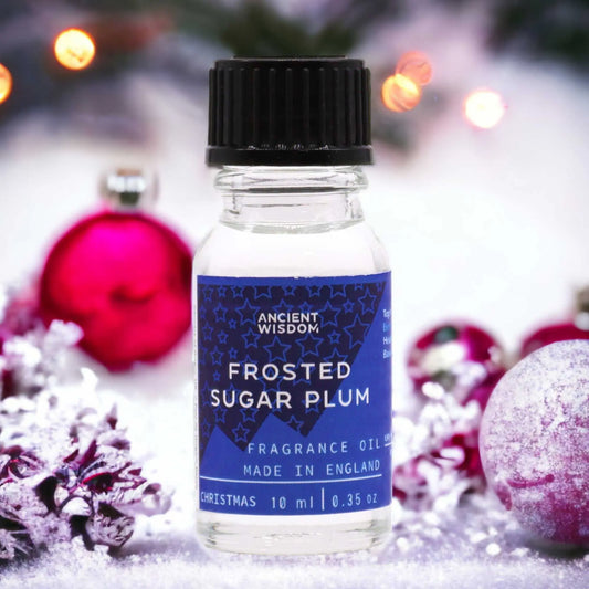 10ml Frosted Sugar Plum Fragrance Oil Bottle – Long Lasting Scent for Candles, Soaps & Diffusers