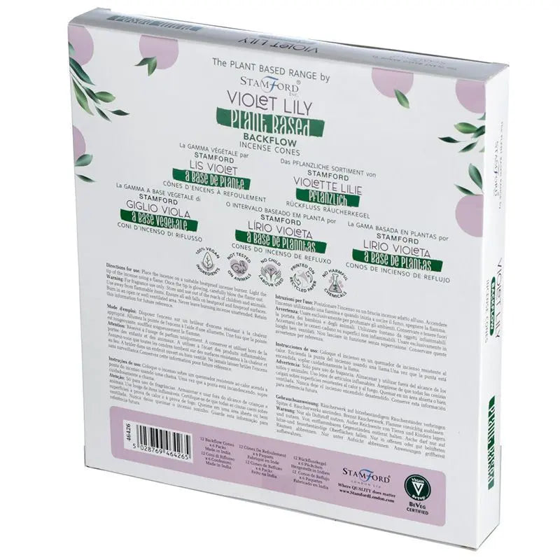 Plant Based Backflow Incense Cones - Violet Lilly Ninja Aromatherapy