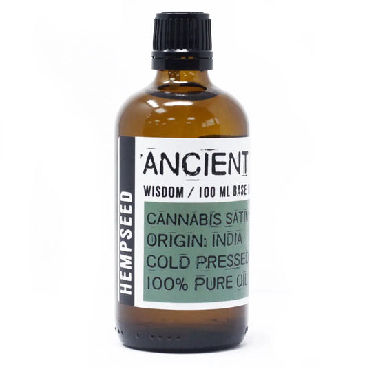 Hempseed Oil carrier oil 100ml - pure natural base oil for aromatherapy, massage and skincare