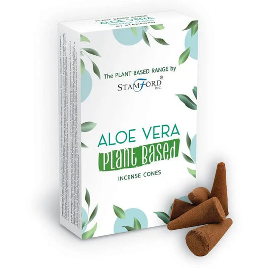 Plant Based Incense Cones - Aloe Vera by Ninja Aromatherapy incense cones for aromatherapy.