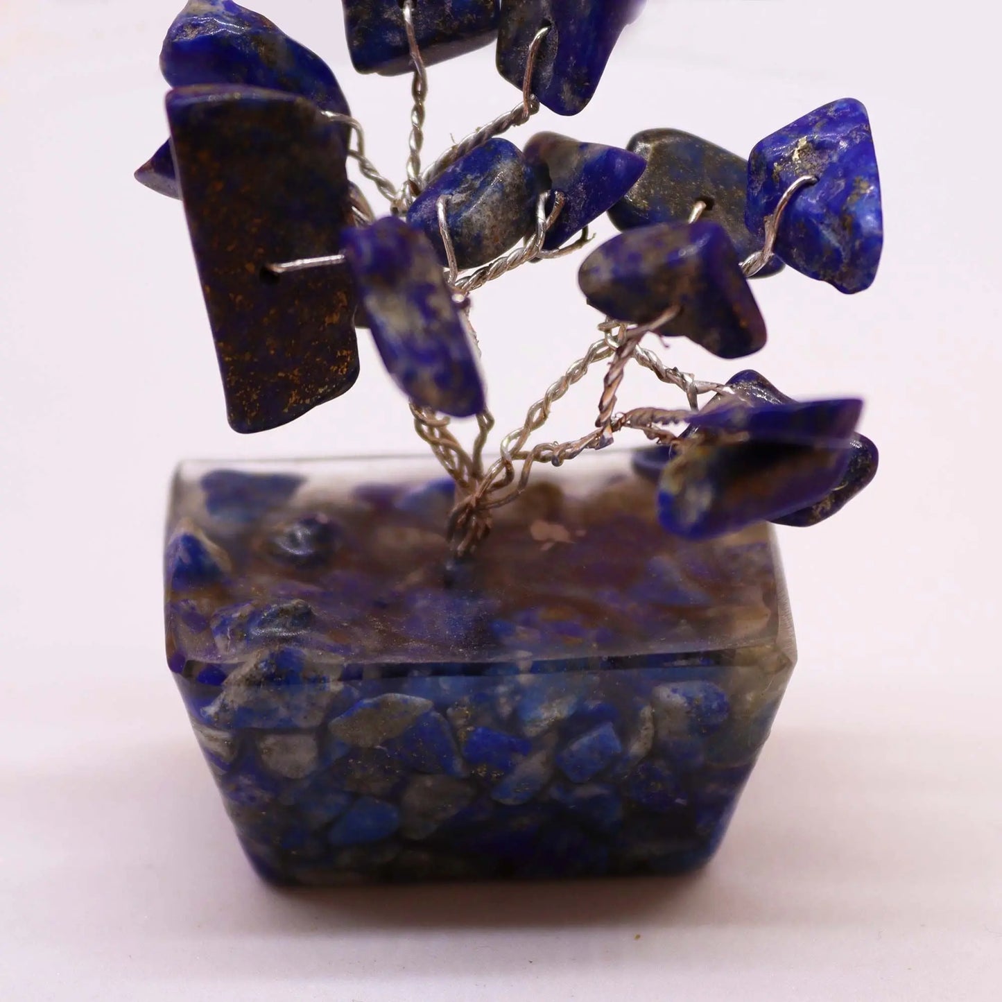 Mini Gemstone Tree On Orgonite Base - Sodalite (15 stones) Ninja Aromatherapy