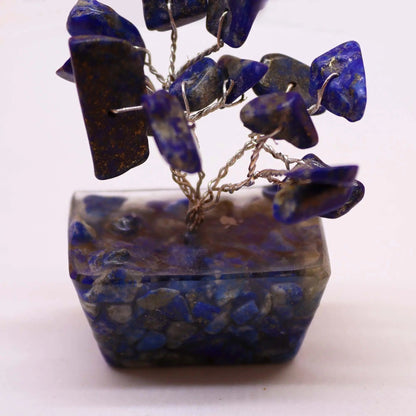 Mini Gemstone Tree On Orgonite Base - Sodalite (15 stones) Ninja Aromatherapy
