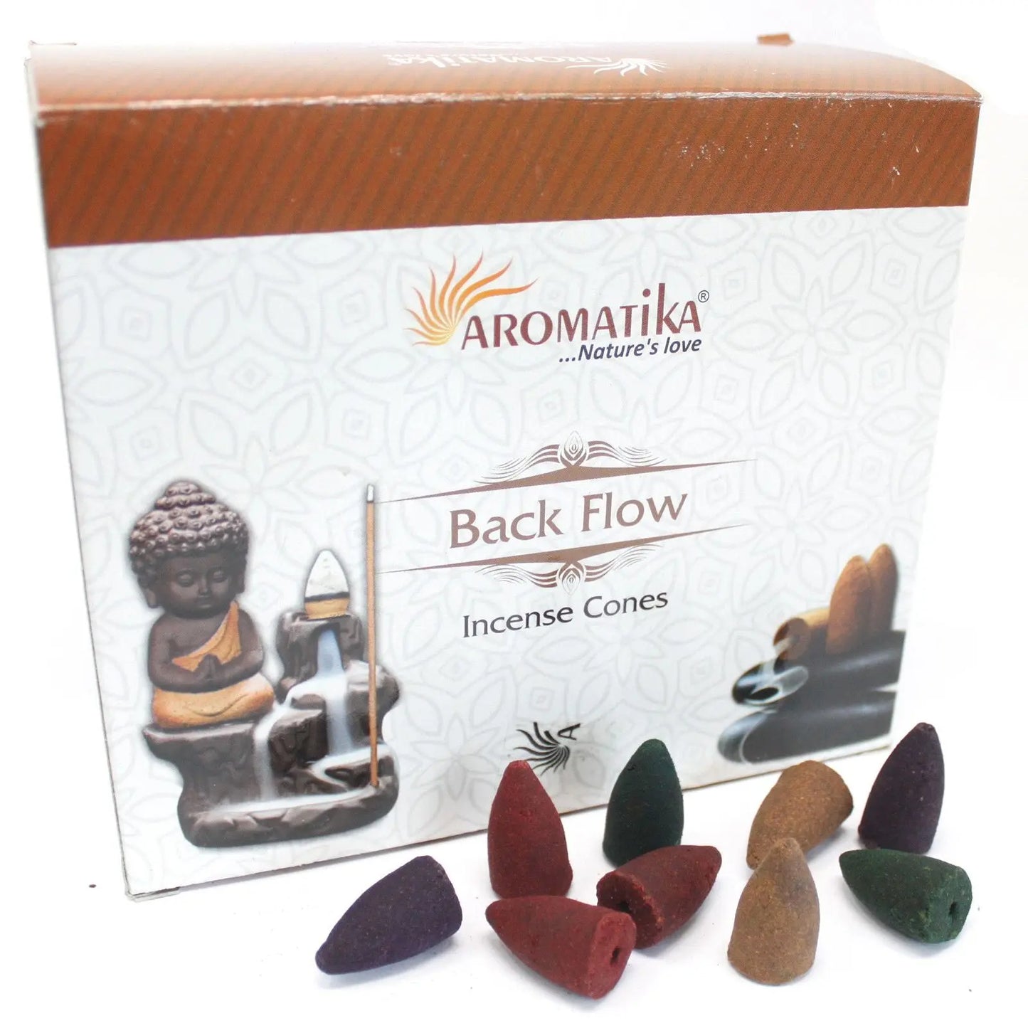 Aromatica Backflow Incense Cones - 7 Charkras Ninja Aromatherapy