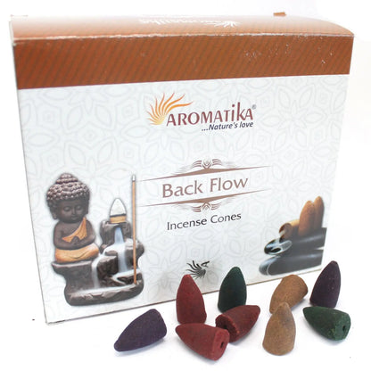 Aromatica Backflow Incense Cones - 7 Charkras Ninja Aromatherapy