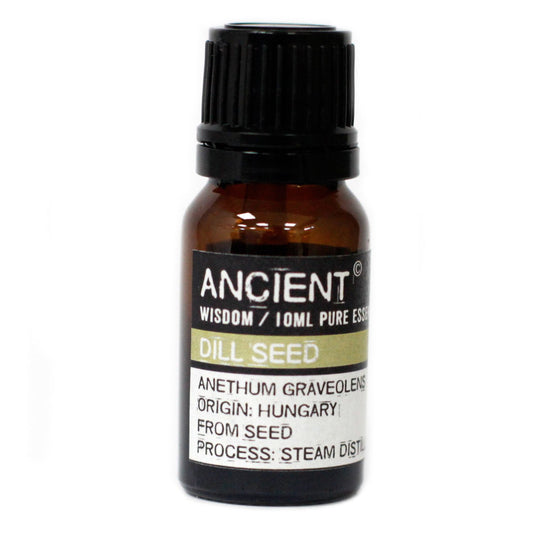 Dill Seed Essential Oil 10ml Amber Glass Bottle with Built-In Drop Reducer – Digestive and Relaxing Support