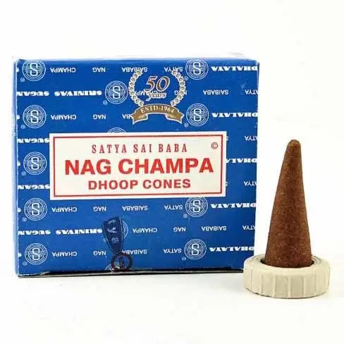 Nag Champa Nagchampa Dhoop Cones incense sticks for meditation and aromatherapy