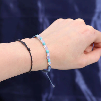 Zodiac Crystal Candle with Gemstone Bracelet - Pisces Ninja Aromatherapy
