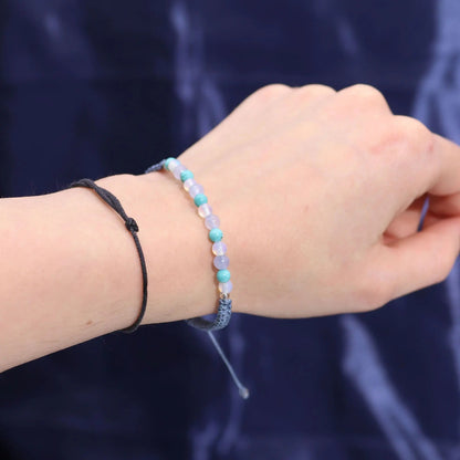 Zodiac Crystal Candle with Gemstone Bracelet - Pisces Ninja Aromatherapy