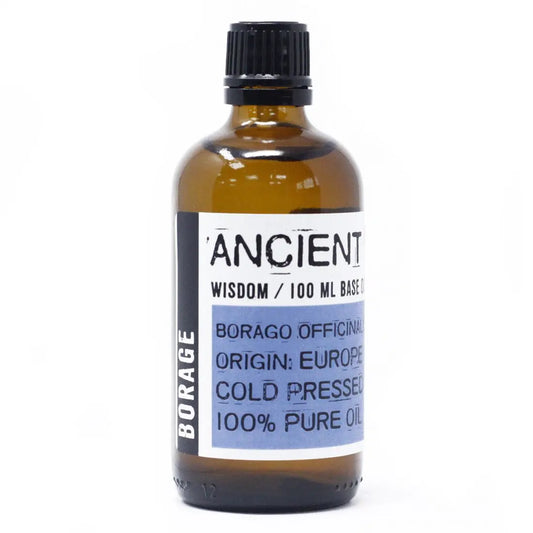 Borage Oil carrier oil 100ml - pure natural base oil for aromatherapy, massage and skincare