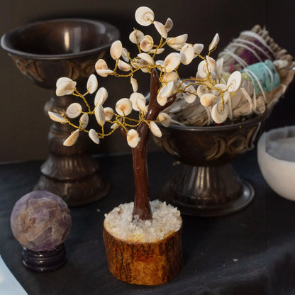 Lrg Gomati Chakra Circle Stone Tree - (60 stones) Ninja Aromatherapy