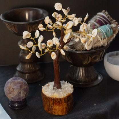 Lrg Gomati Chakra Circle Stone Tree - (60 stones) Ninja Aromatherapy