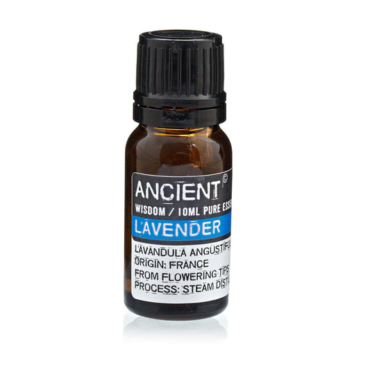 Lavender Essential Oil 10ml Amber Glass Bottle with Built-In Drop Reducer – Calming and Relaxing Aromatherapy Oil
